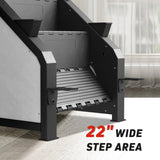 Stairmaster, Syedee Stair Stepper with LED Screen, Stepmill Exercise Machine with 12 Workout Programs, 441 lb Step Machine, 24 - 164 Steps/Minute(White)