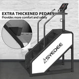 Stairmaster, Syedee Stair Stepper with LED Screen, Stepmill Exercise Machine with 12 Workout Programs, 441 lb Step Machine, 24 - 164 Steps/Minute(White)